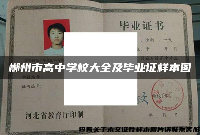 郴州市高中学校大全及毕业证样本图 郴州市高中学校大全及毕业证样本图