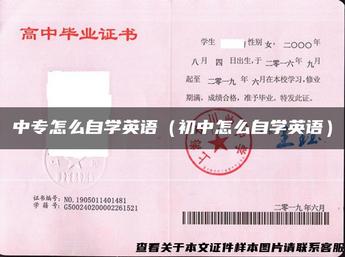 中专怎么自学英语(初中怎么自学英语) 中专怎么自学英语(初中怎么自学英语)