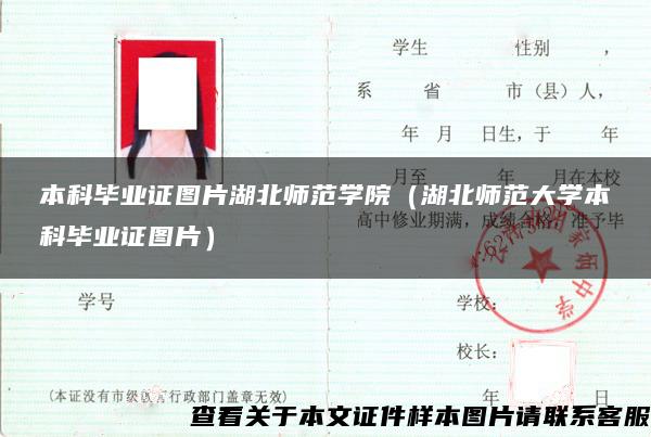 本科毕业证图片湖北师范学院（湖北师范大学本科毕业证图片）