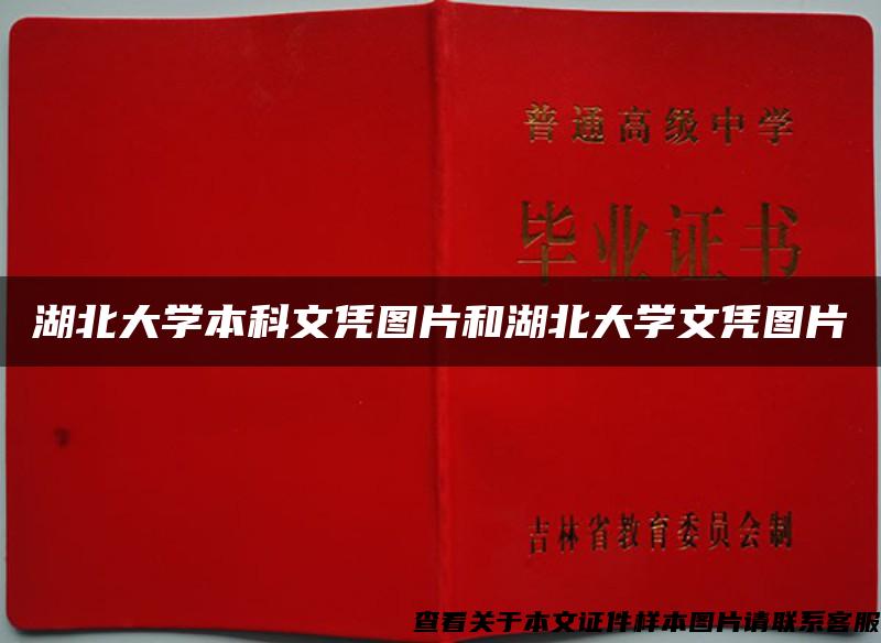 湖北大学本科文凭图片和湖北大学文凭图片