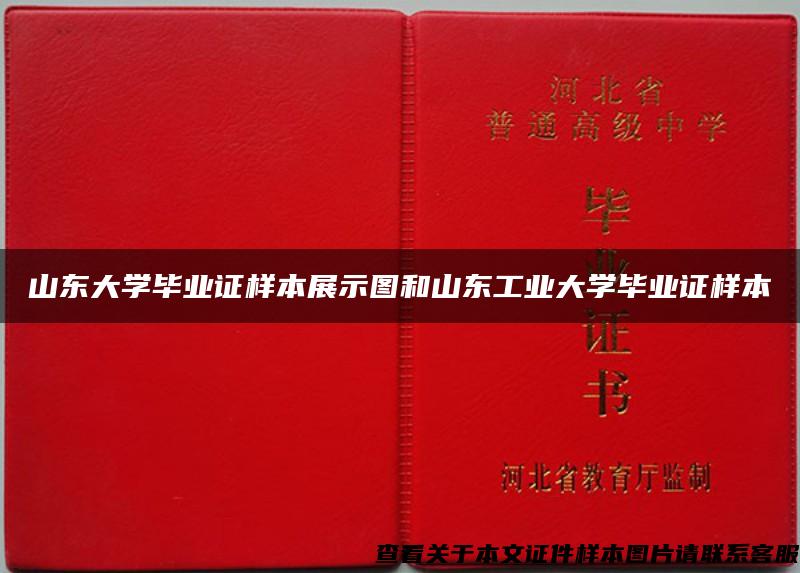 山东大学毕业证样本展示图和山东工业大学毕业证样本 山东大学毕业证样本展示图和山东工业大学毕业证样本