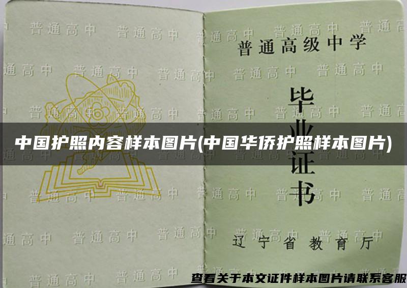 中国护照内容样本图片(中国华侨护照样本图片)