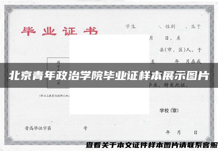 北京青年政治学院毕业证样本展示图片