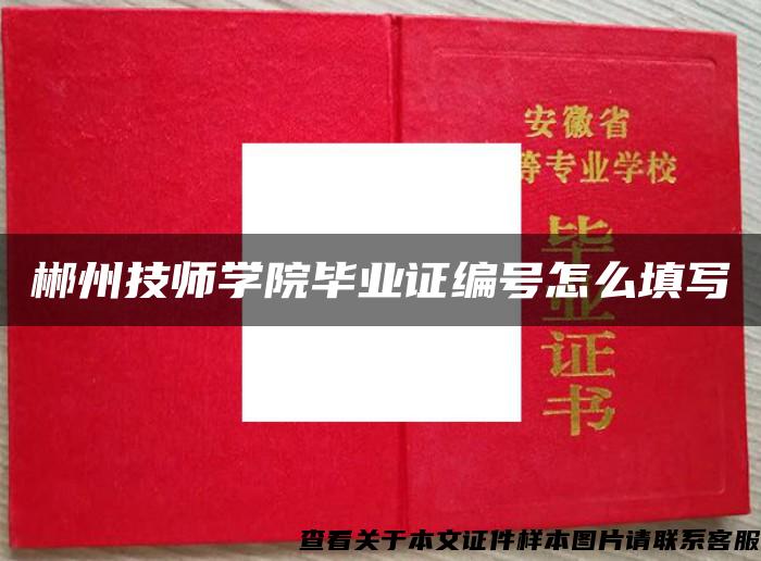 郴州技师学院毕业证编号怎么填写 郴州技师学院毕业证编号怎么填写