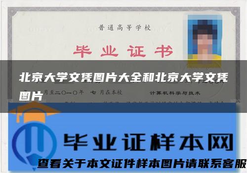 北京大学文凭图片大全和北京大学文凭图片