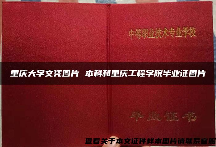 重庆大学文凭图片 本科和重庆工程学院毕业证图片