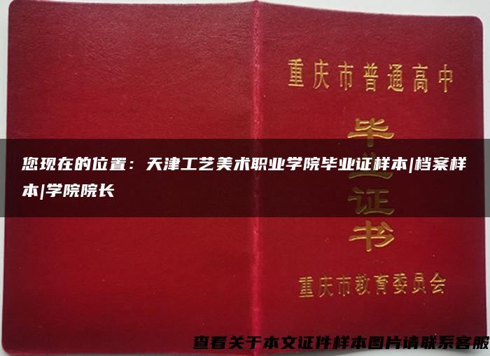 您现在的位置：天津工艺美术职业学院毕业证样本|档案样本|学院院长