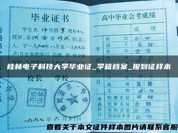 桂林电子科技大学毕业证_学籍档案_报到证样本