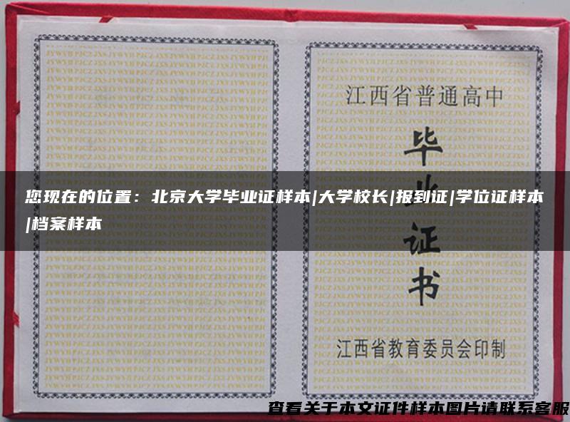 您现在的位置：北京大学毕业证样本|大学校长|报到证|学位证样本|档案样本