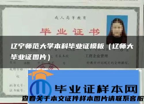 辽宁师范大学本科毕业证模板（辽师大毕业证图片）