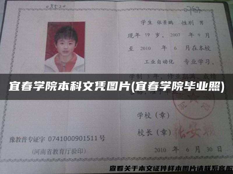 宜春学院本科文凭图片(宜春学院毕业照)