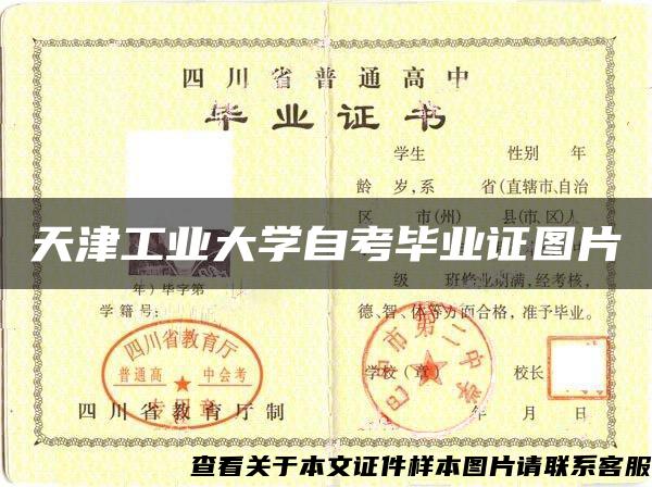 天津工业大学自考毕业证图片