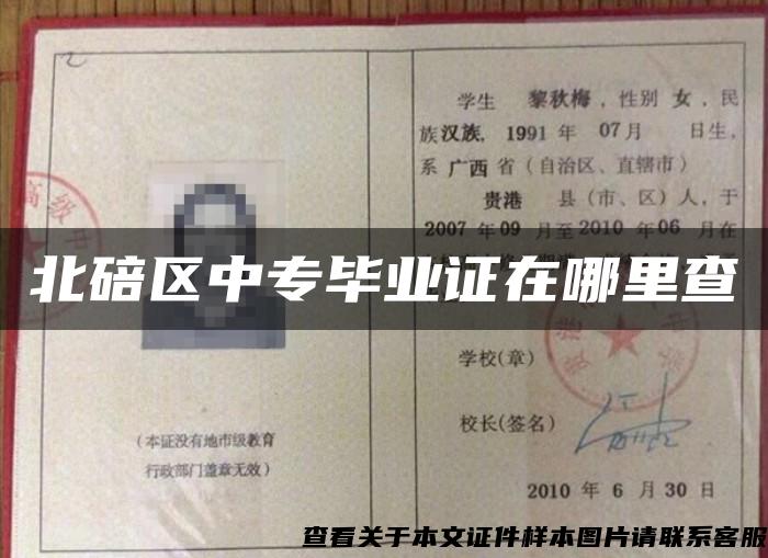 北碚区中专毕业证在哪里查