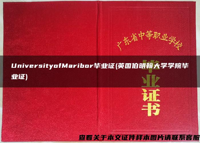 UniversityofMaribor毕业证(英国伯明翰大学学院毕业证)