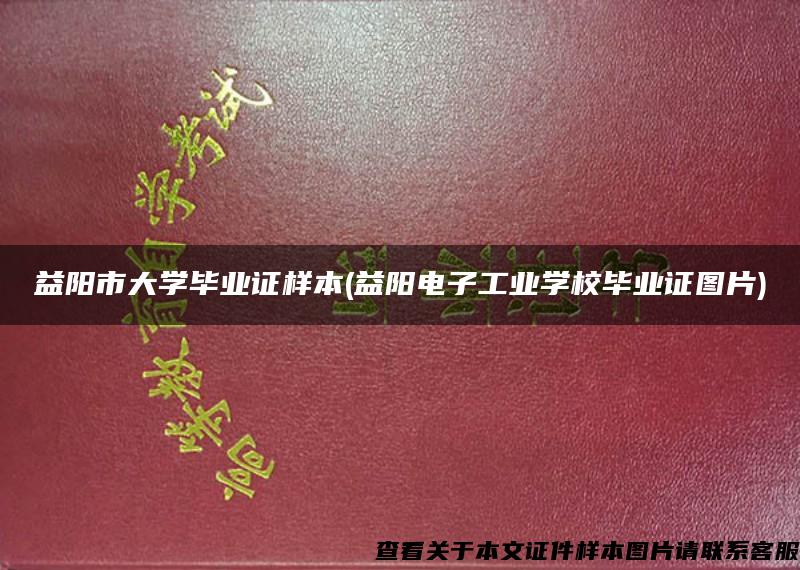 益阳市大学毕业证样本(益阳电子工业学校毕业证图片)