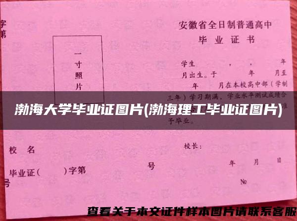 渤海大学毕业证图片(渤海理工毕业证图片)