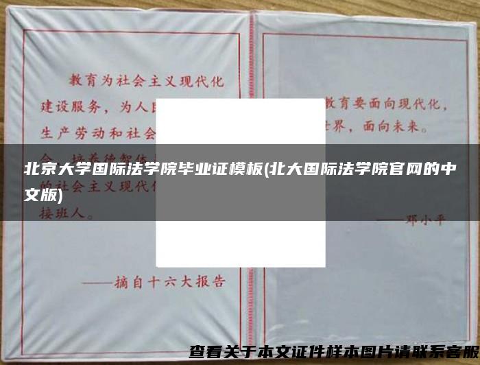 北京大学国际法学院毕业证模板(北大国际法学院官网的中文版)