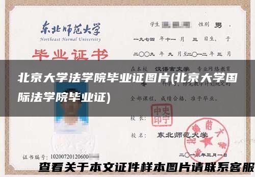 北京大学法学院毕业证图片(北京大学国际法学院毕业证)
