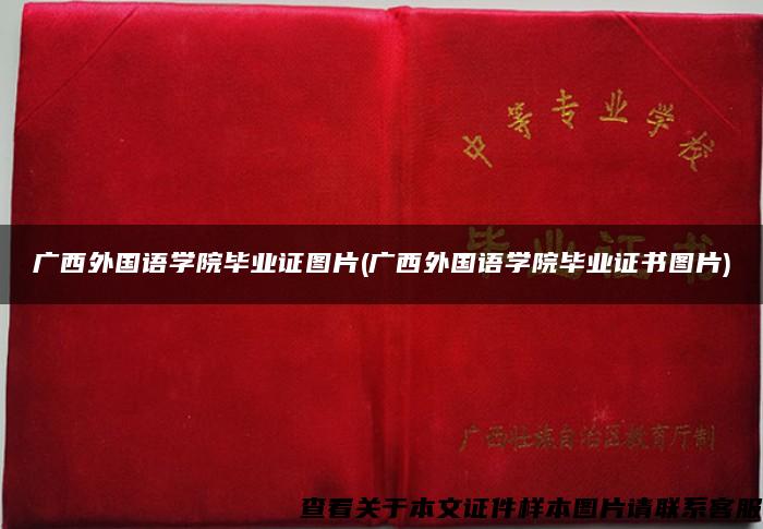 广西外国语学院毕业证图片(广西外国语学院毕业证书图片)
