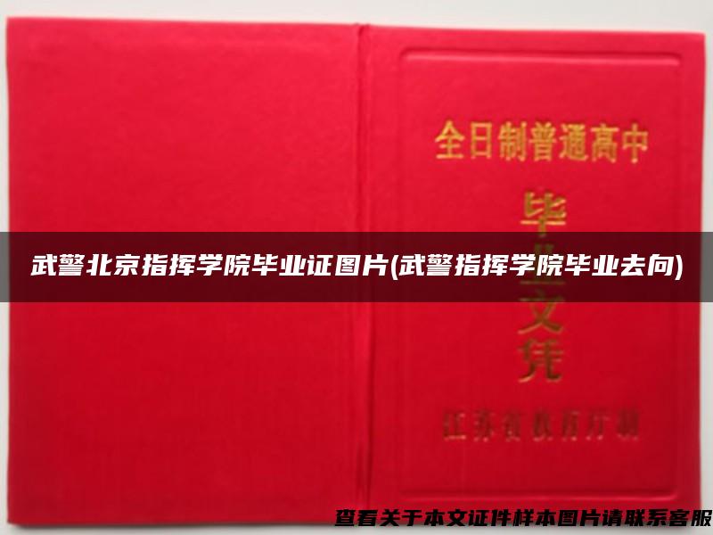 武警北京指挥学院毕业证图片(武警指挥学院毕业去向)