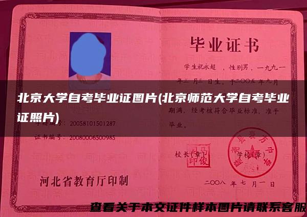 北京大学自考毕业证图片(北京师范大学自考毕业证照片)