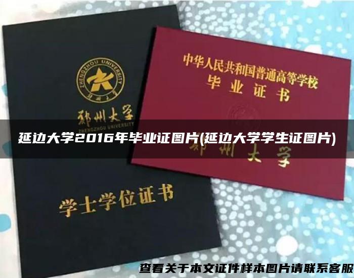 延边大学2016年毕业证图片(延边大学学生证图片)