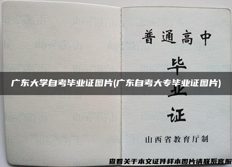 广东大学自考毕业证图片(广东自考大专毕业证图片)