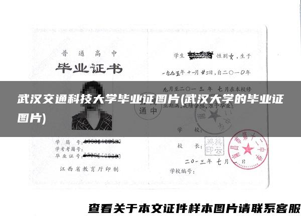 武汉交通科技大学毕业证图片(武汉大学的毕业证图片)