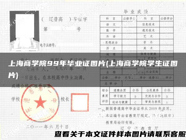 上海商学院99年毕业证图片(上海商学院学生证图片)