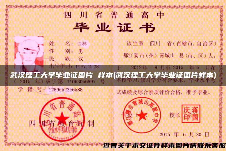 武汉理工大学毕业证图片 样本(武汉理工大学毕业证图片样本)