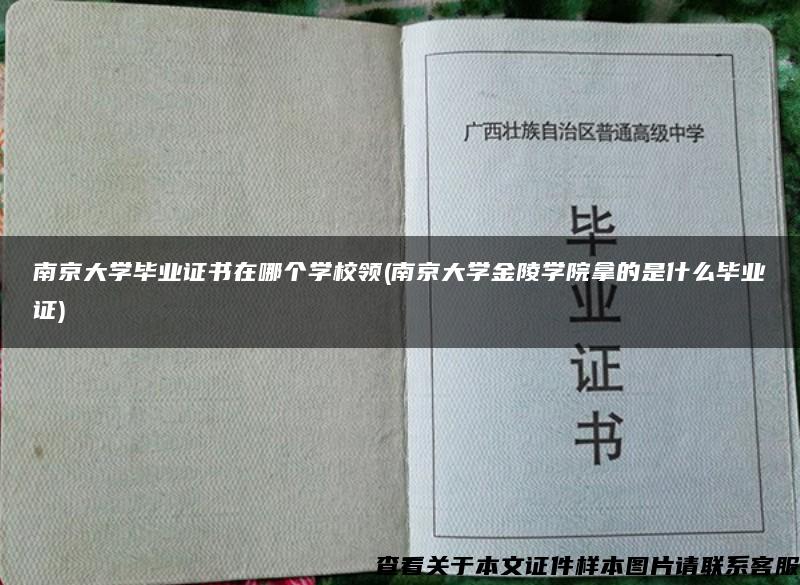 南京大学毕业证书在哪个学校领(南京大学金陵学院拿的是什么毕业证)