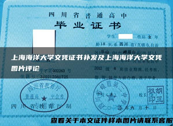上海海洋大学文凭证书补发及上海海洋大学文凭图片评论
