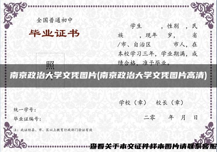 南京政治大学文凭图片(南京政治大学文凭图片高清)