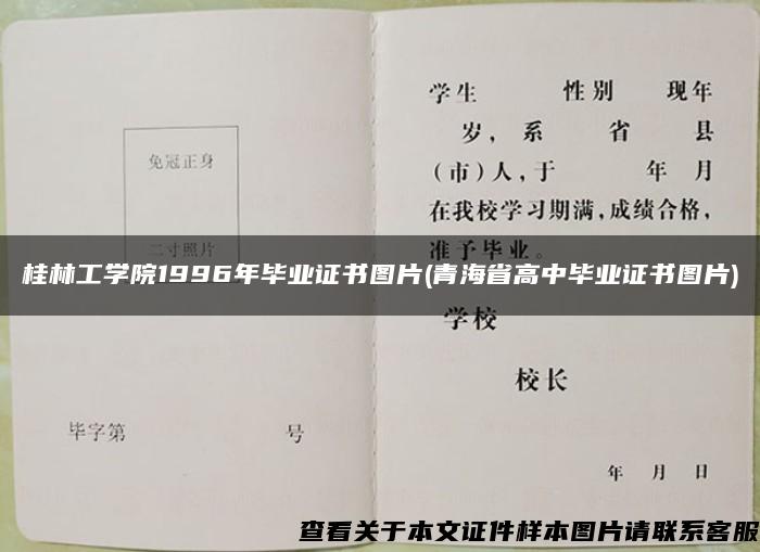 桂林工学院1996年毕业证书图片(青海省高中毕业证书图片)
