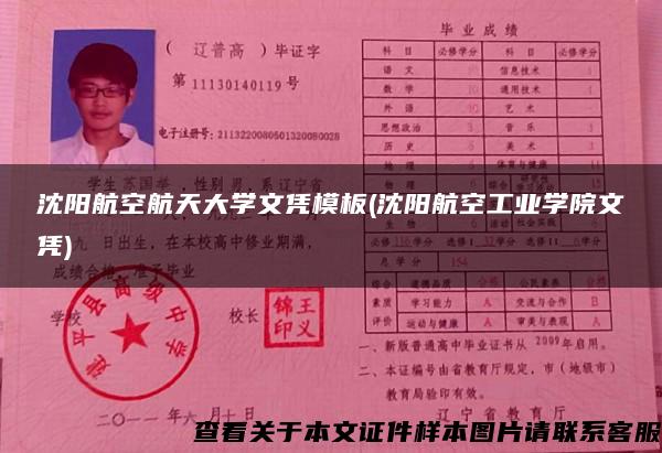 沈阳航空航天大学文凭模板(沈阳航空工业学院文凭) 沈阳航空航天大学文凭模板(沈阳航空工业学院文凭)