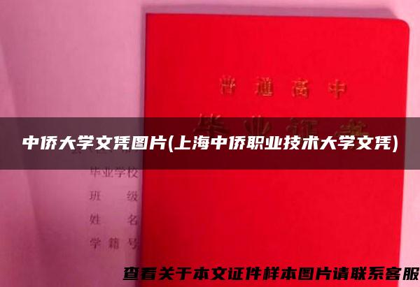 中侨大学文凭图片(上海中侨职业技术大学文凭)