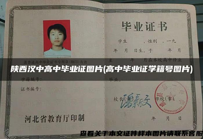 陕西汉中高中毕业证图片(高中毕业证学籍号图片)
