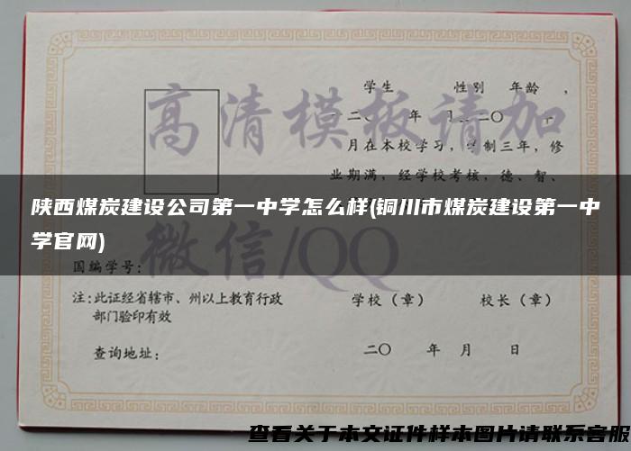 陕西煤炭建设公司第一中学怎么样(铜川市煤炭建设第一中学官网)