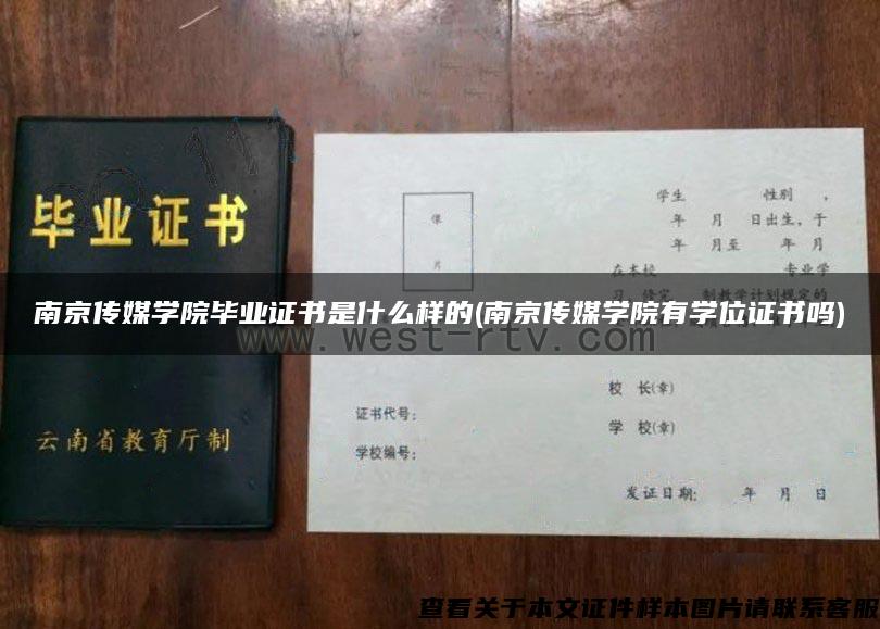 南京传媒学院毕业证书是什么样的(南京传媒学院有学位证书吗)