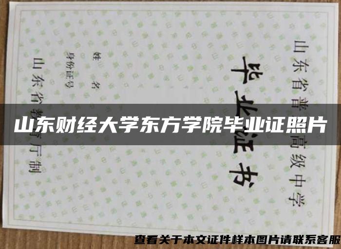 山东财经大学东方学院毕业证照片