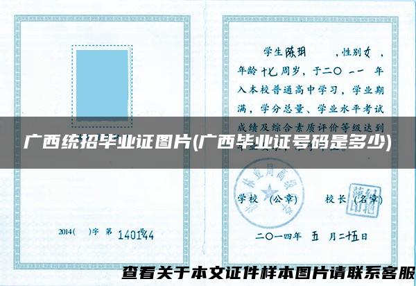 广西统招毕业证图片(广西毕业证号码是多少)