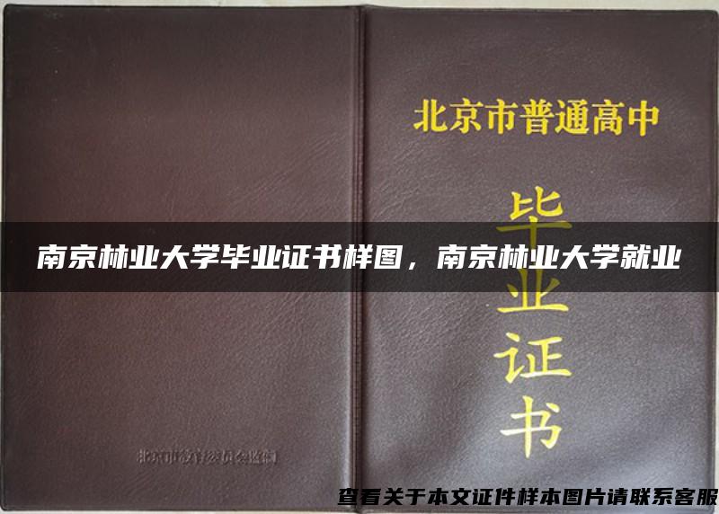 南京林业大学毕业证书样图，南京林业大学就业