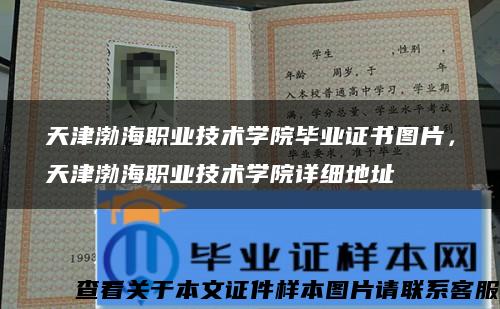 天津渤海职业技术学院毕业证书图片，天津渤海职业技术学院详细地址