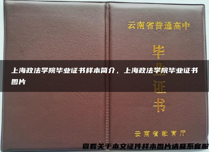 上海政法学院毕业证书样本简介，上海政法学院毕业证书图片