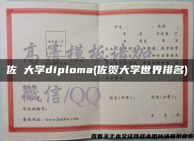 佐賀大学diploma(佐贺大学世界排名)