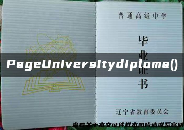 PageUniversitydiploma()