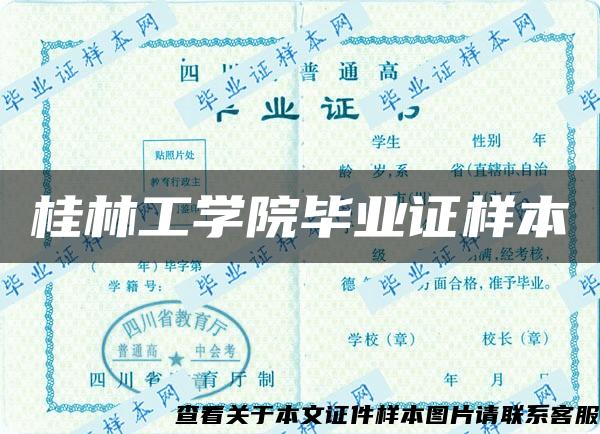 桂林工学院毕业证样本