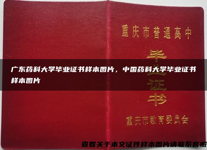 广东药科大学毕业证书样本图片，中国药科大学毕业证书样本图片