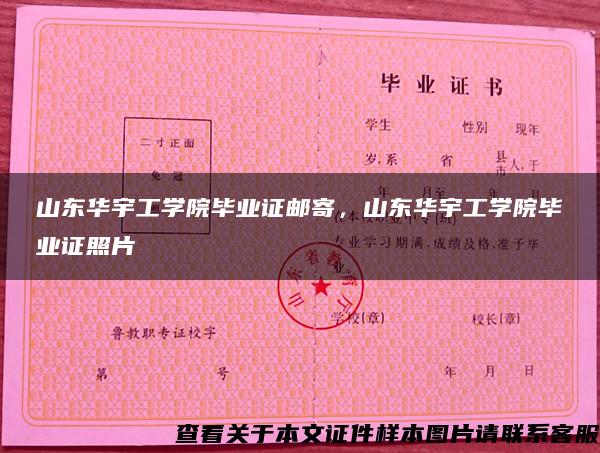 山东华宇工学院毕业证邮寄，山东华宇工学院毕业证照片