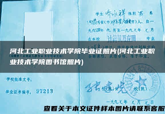 河北工业职业技术学院毕业证照片(河北工业职业技术学院图书馆照片)